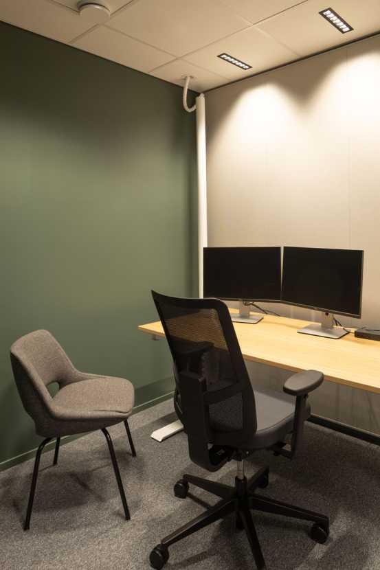 Mini Kilta chair, James task chair and Pinta EQC desk in the work area